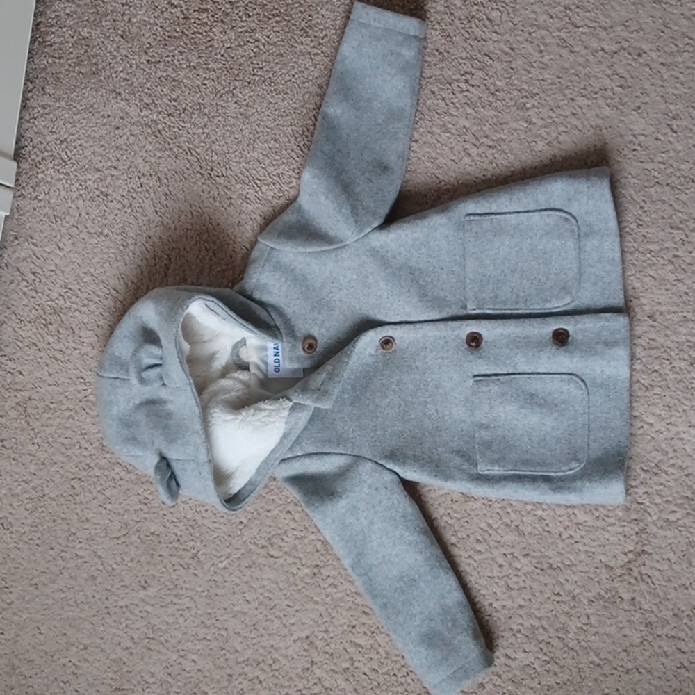 Old Navy, 2T UNISEX Grey Toddler Coat (EUC)